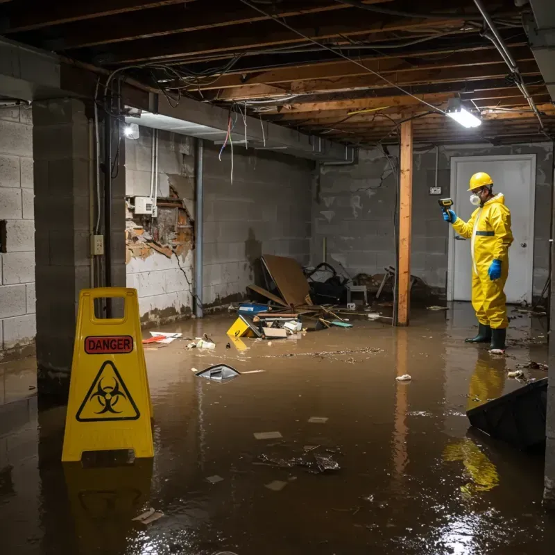 Flooded Basement Electrical Hazard in Dallas County, IA Property